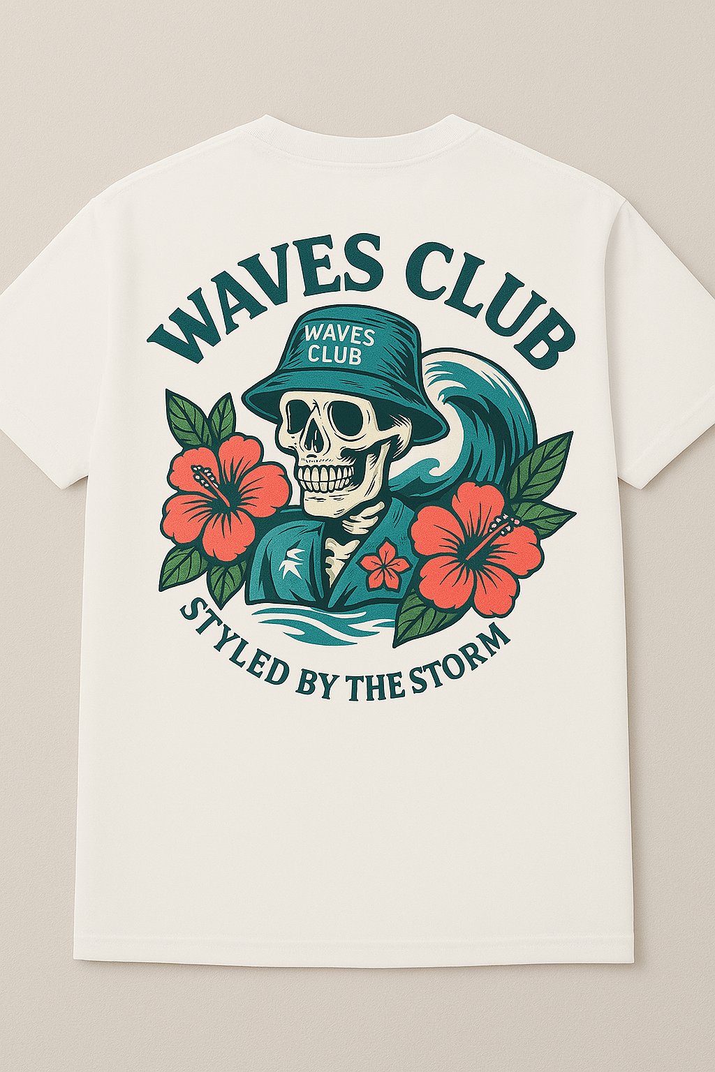 Island Bloom Tee (White)