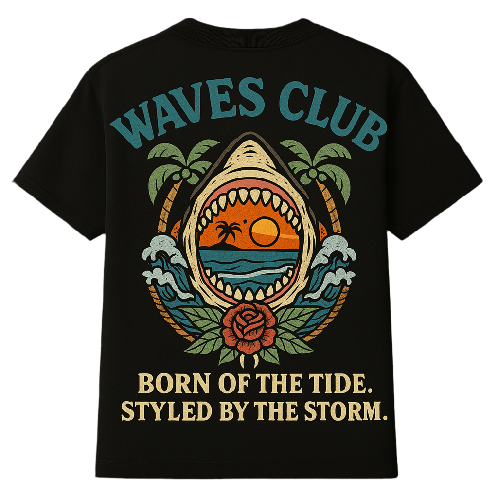 Shark Bite Tee (Black)